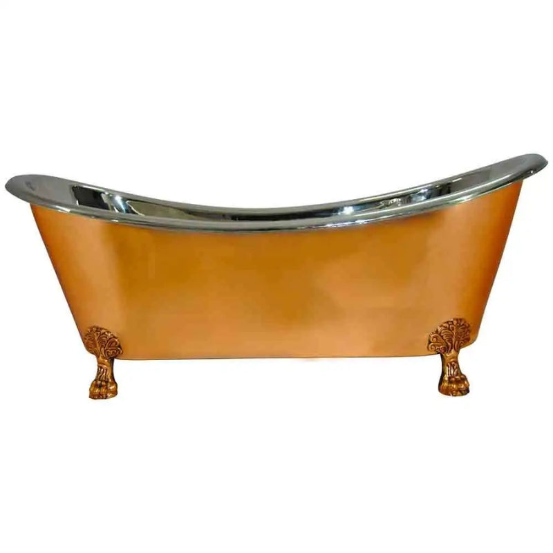 Coppersmith Creations Copper Clawfoot Bathtub Nickel Inside (1 size, Copper Finish) - Brand New Bathrooms