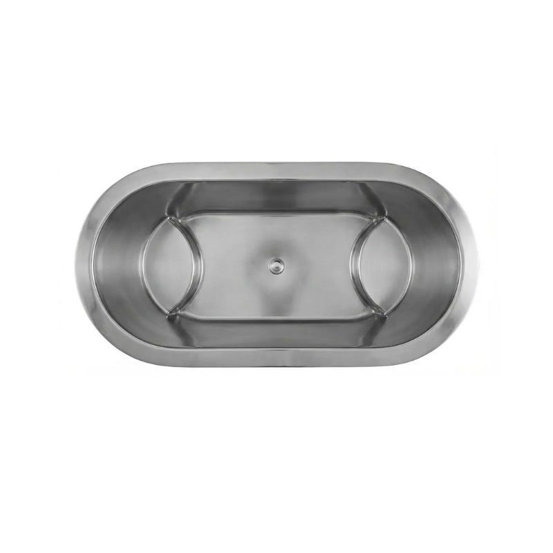 Coppersmith Creations Double Wall Stainless Steel with Built-In Dual Seats Bathtub (1 size, Steel) - Brand New Bathrooms