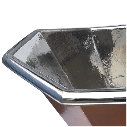 Coppersmith Creations Eight Sided Clawfoot Nickel Inside (1 size, Shining Copper) - Brand New Bathrooms
