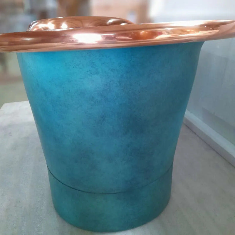 Coppersmith Creations Straight Base Copper Bathtub (1 size, Polished Copper Interior, Patina Exterior) - Brand New Bathrooms