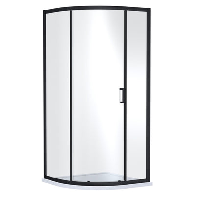 Nuie Lucie Single Entry Curved Shower Enclosure (1 sizes, 3 colours) - Brand New Bathrooms