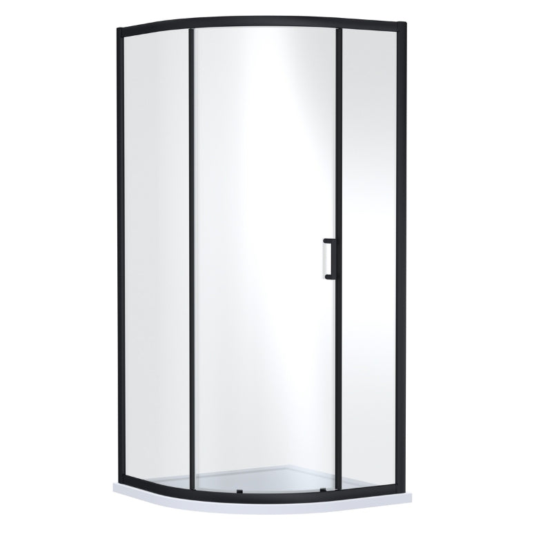 Nuie Lucie Single Entry Curved Shower Enclosure (1 sizes, 3 colours) - Brand New Bathrooms