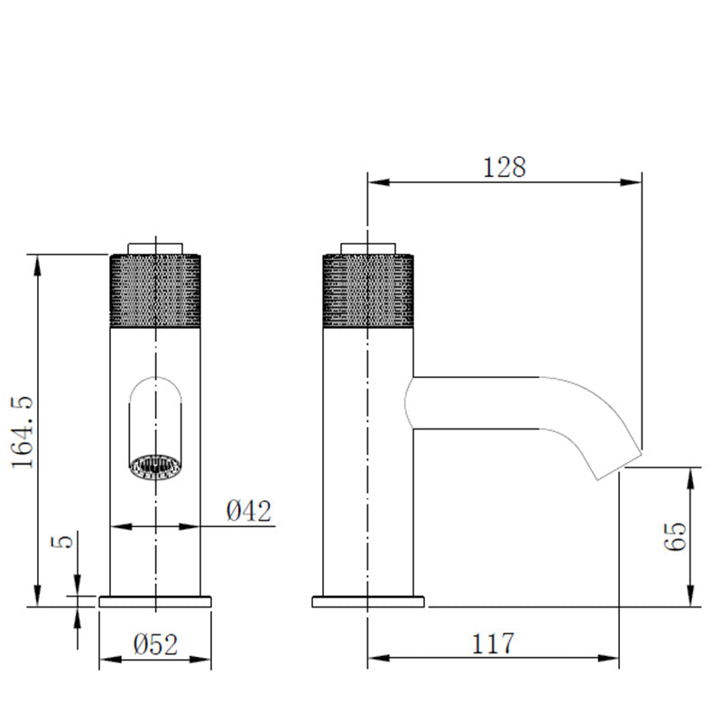 Tailored Bathrooms TB+ Redondo Round Push Button Basin Mixer (3 colours) - Brand New Bathrooms