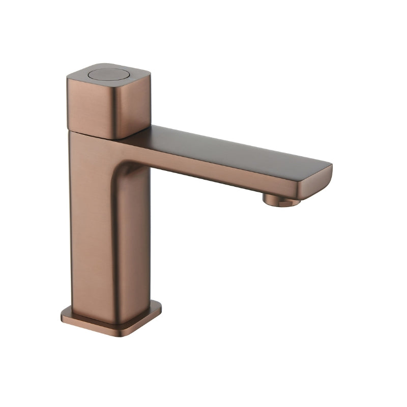 Tailored Bathrooms TB+ Quadrado Square Push Button Basin Mixer (4 colours) - Brand New Bathrooms