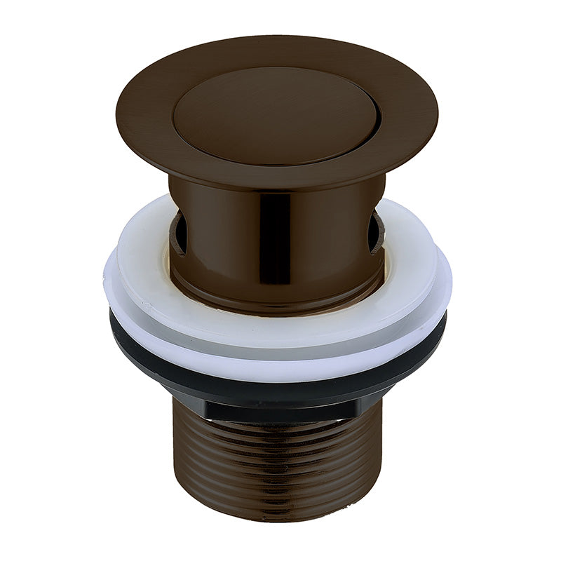 Tailored Bathrooms Click Clack Slotted Basin Waste (Brushed Bronze) - Brand New Bathrooms