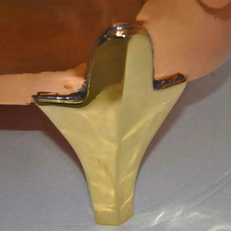 Coppersmith Creations Full Copper Finish Brass Legs Bathtub (1 size, Copper) - Brand New Bathrooms