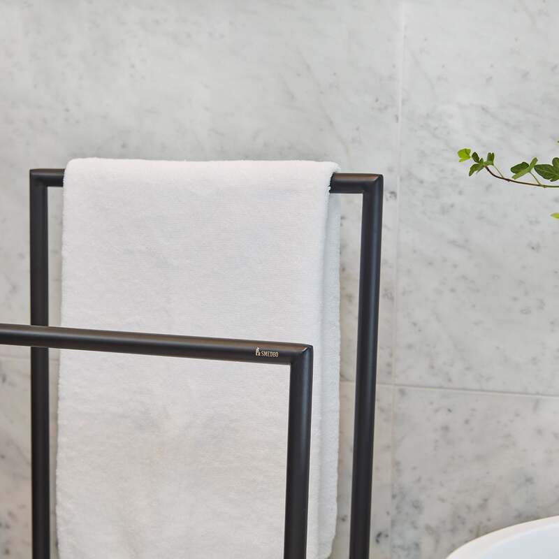 Smedbo Outline Double Towel Rail (2 colours) - Brand New Bathrooms
