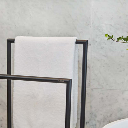 Smedbo Outline Double Towel Rail (2 colours) - Brand New Bathrooms