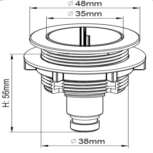 Tailored Bathrooms WC Dual Flush Valve