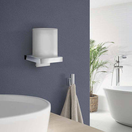 Smedbo Air Holder with Glass Soap Dispenser (Chrome) - Brand New Bathrooms