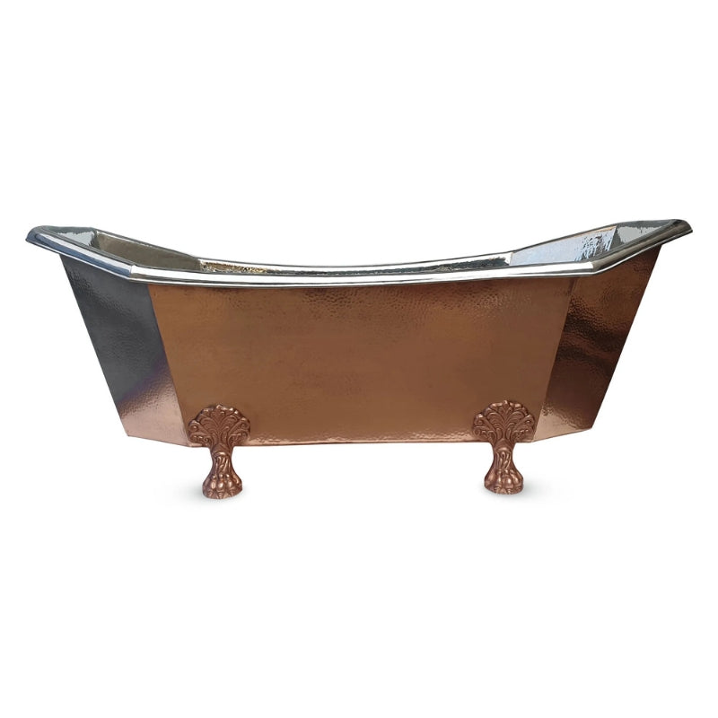 Coppersmith Creations Eight Sided Clawfoot Nickel Inside (1 size, Shining Copper) - Brand New Bathrooms