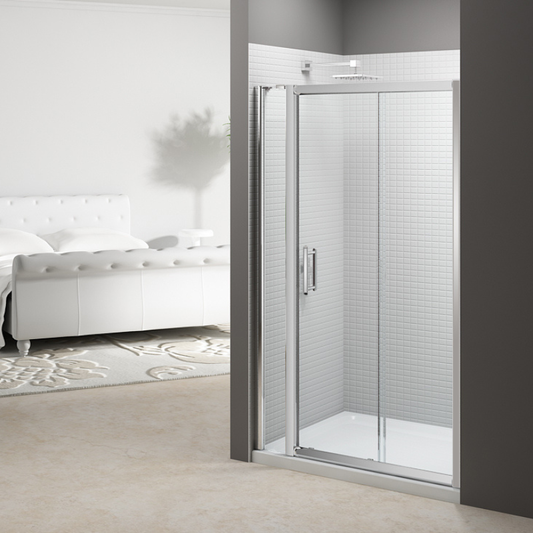 Merlyn 6 Series | Sliding Door and Inline Panel (15 sizes, Chrome)
