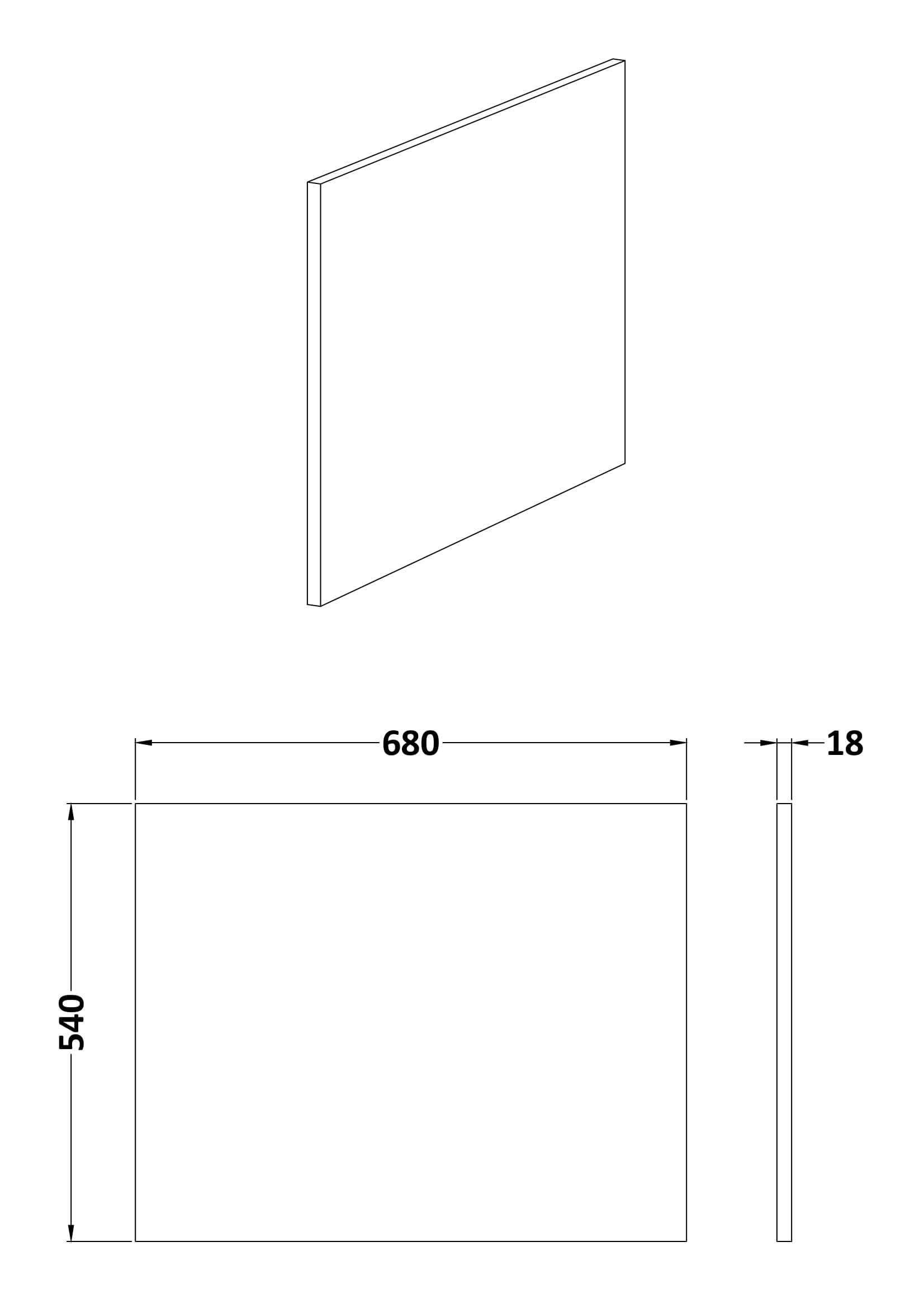 Nuie Fusion Shower Bath End Panel 700mm (White) - Brandnew Bathroom