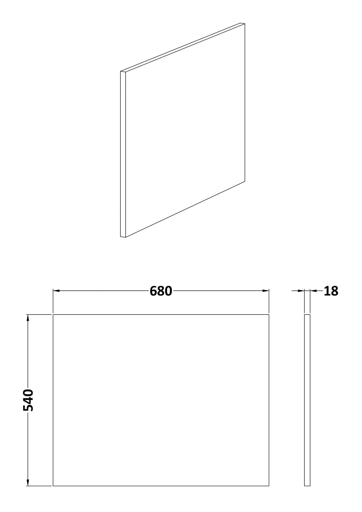 Nuie Fusion Shower Bath End Panel 700mm (White) - Brandnew Bathroom