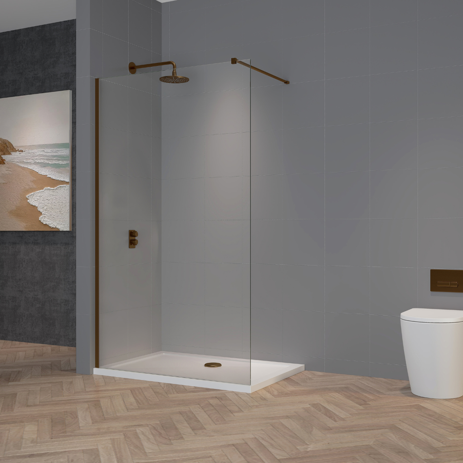 Tailored Bathrooms TI8 Wetroom Panel & Profile Kit (6 sizes, 2 colours)