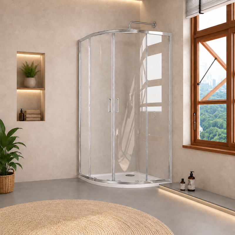 Tailored Bathrooms Double Door Quadrant Shower Enclosure (2 sizes, 3 colours)
