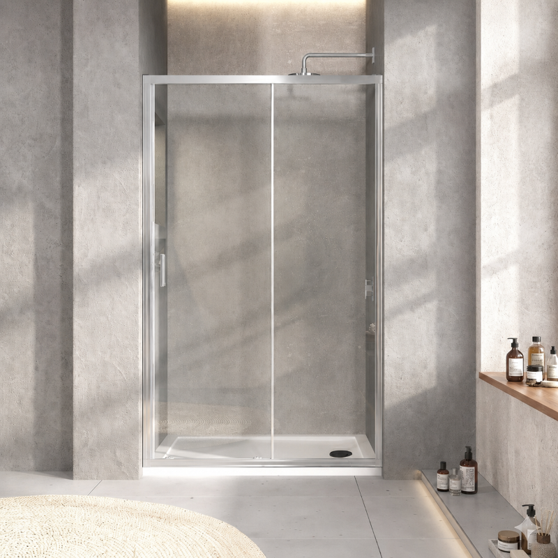 Tailored Bathrooms Sliding Shower Door (4 sizes, 3 colours)