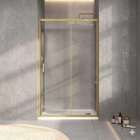 Tailored Bathrooms Sliding Shower Door (1 size, 2 colours) - Brand New Bathrooms