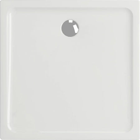 Tailored Bathrooms Gelcoat Stone Resin Square Low Profile Shower Tray (2 sizes, white) - Brand New Bathrooms