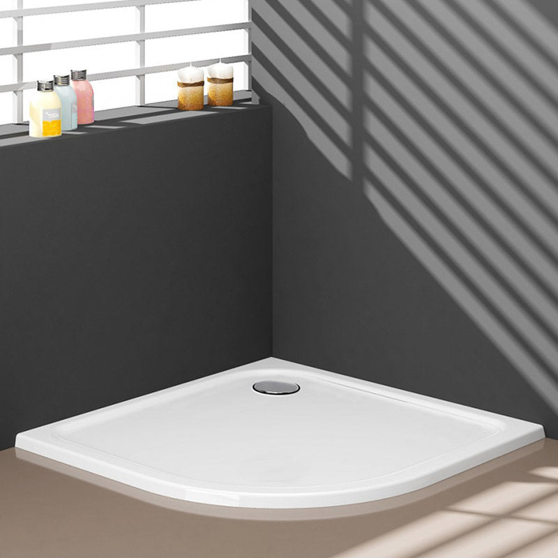 Tailored Bathrooms Gelcoat Stone Resin Quadrant Low Profile Shower Tray (2 sizes, white) - Brand New Bathrooms