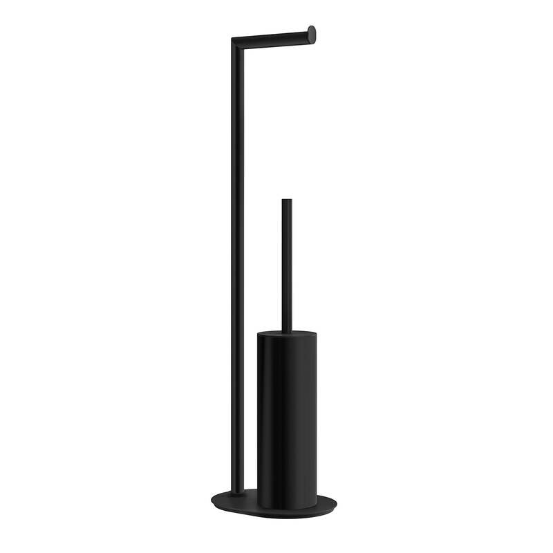 Smedbo Outline Toilet Roll Holder with Toilet Brush (2 colours) - Brand New Bathrooms