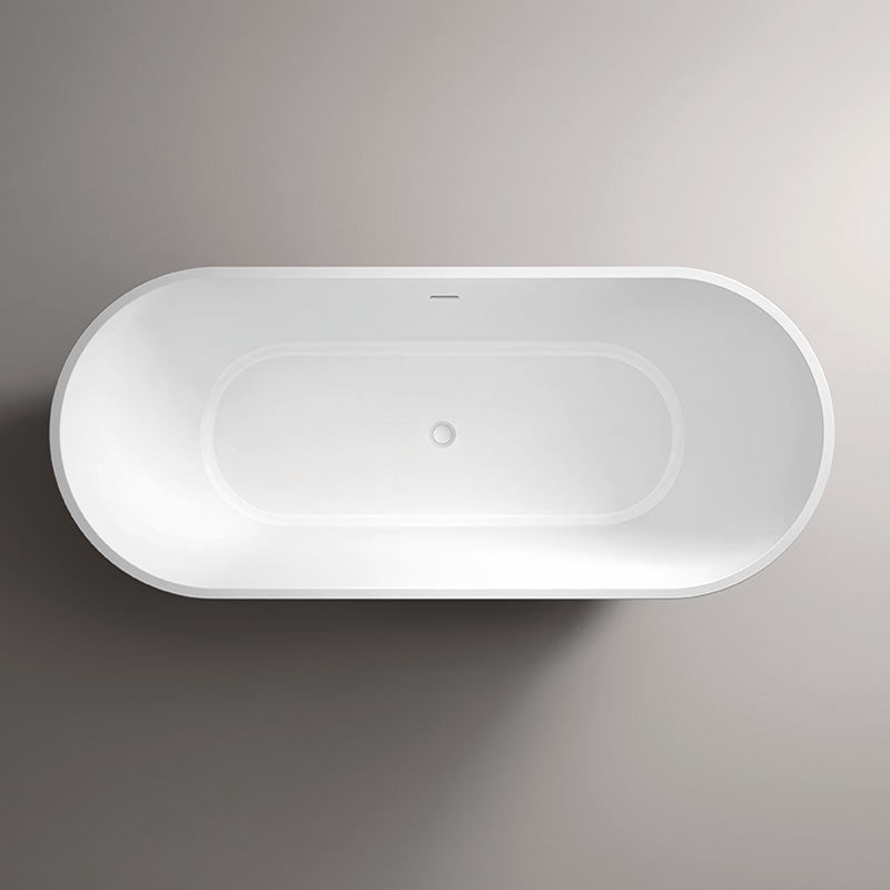 Tailored Bathrooms Amalfi Gloss White Freestanding Bath with White Waste (1 size, Gloss White) - Brand New Bathrooms