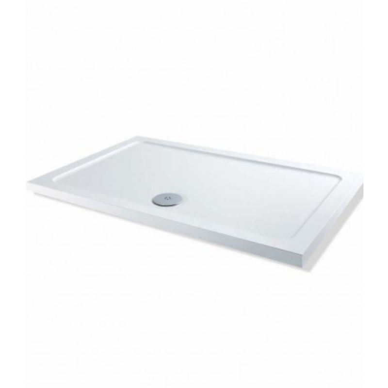 MX Elements Flat Top Rectangle ABS Stone Shower Tray (47 sizes) (Anti-Slip options available) - Brand New Bathrooms