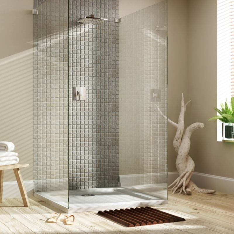 MX Elements Flat Top Rectangle ABS Stone Shower Tray (47 sizes) (Anti-Slip options available) - Brand New Bathrooms