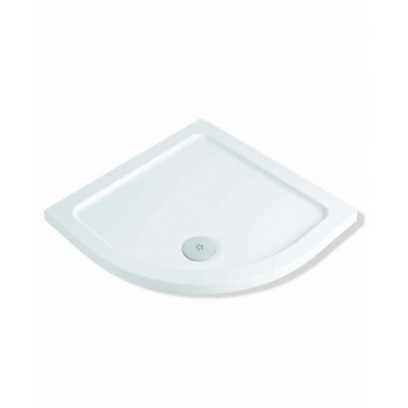 MX Elements Flat Top Quadrant ABS Stone 550 Radius Shower Tray (3 sizes) (Anti-Slip options available) - Brand New Bathrooms