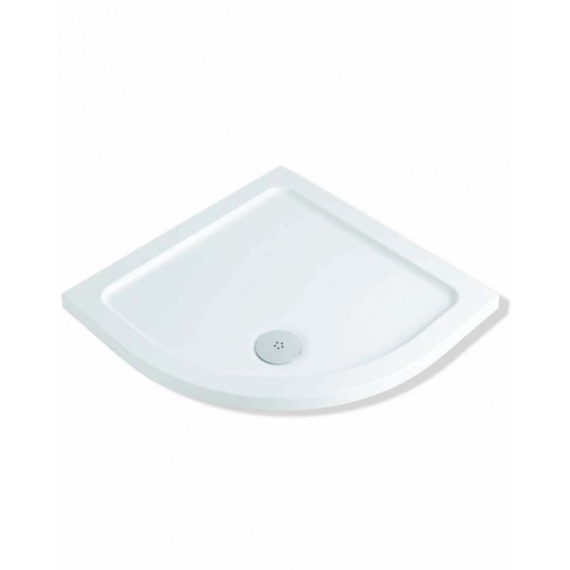 MX Elements Flat Top Quadrant ABS Stone 550 Radius Shower Tray (3 sizes) (Anti-Slip options available) - Brand New Bathrooms