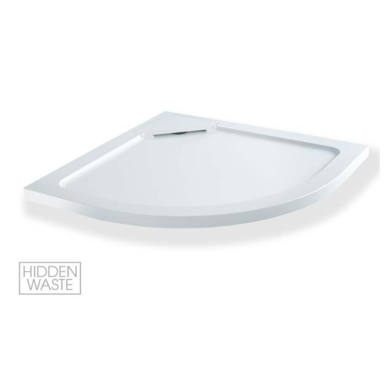 MX Expressions Flat Top Quadrant Hidden Waste Shower Tray (2 sizes) - Brand New Bathrooms