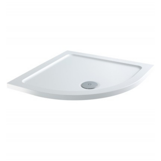 MX DucoStone Flat Top Quadrant ABS Low Profile 550 Radius Shower Tray (3 sizes) (Anti-Slip options available) - Brand New Bathrooms