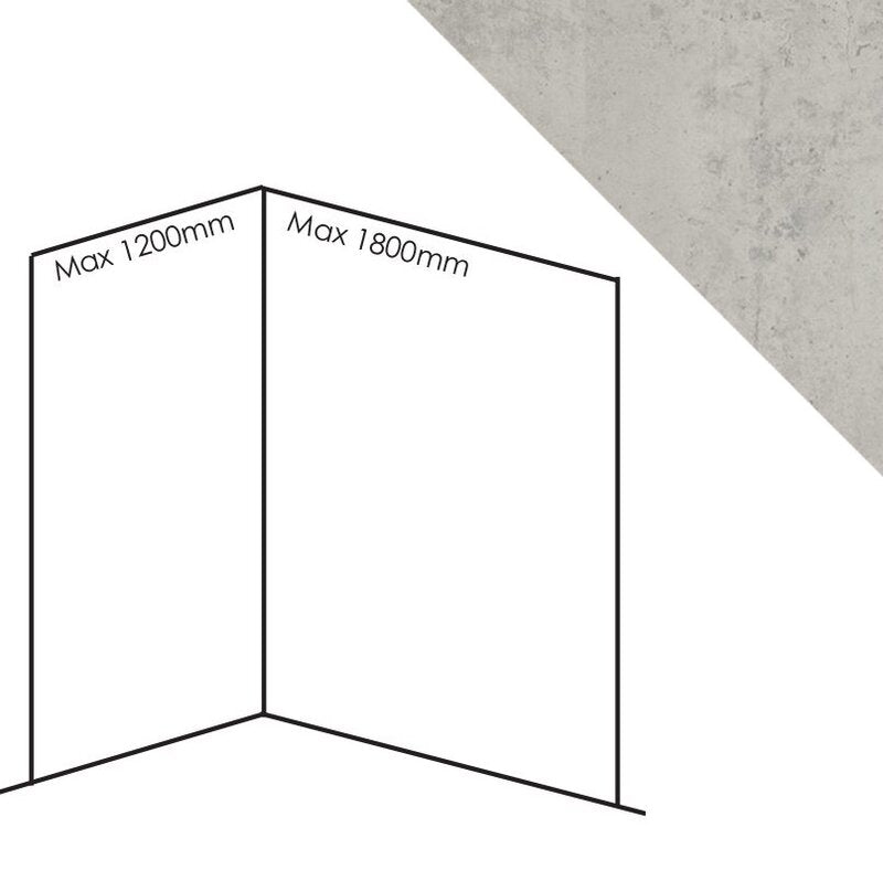 Bushboard Nuance Corner Pack B3 (for Shower Enclosures up to 1800mm) Light Portland - Brand New Bathrooms