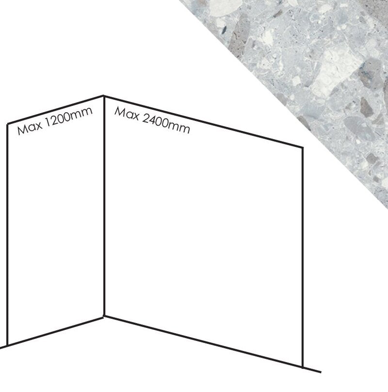 Bushboard Nuance Corner Pack C2 (for Shower Enclosures up to 2400mm) Lumiere - Brand New Bathrooms