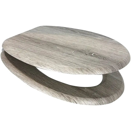 Euro Showers MDF Wood Veneer Universal Toilet Seat (9 colours) - Brand New Bathrooms