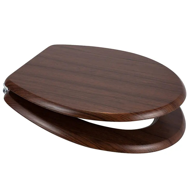 Euro Showers MDF Wood Veneer Universal Toilet Seat (9 colours) - Brand New Bathrooms