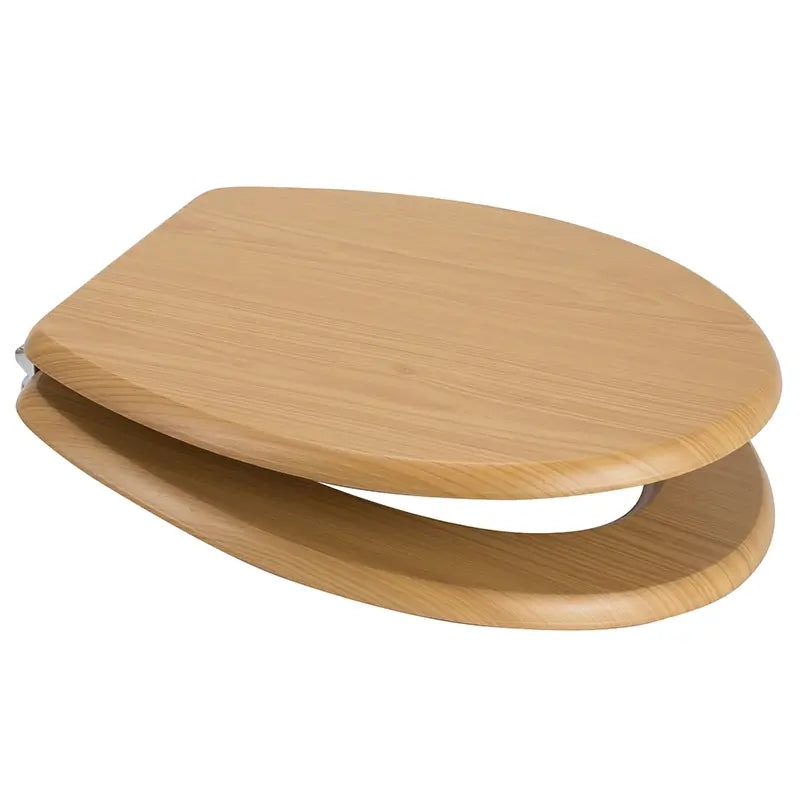 Euro Showers MDF Wood Veneer Universal Toilet Seat (9 colours) - Brand New Bathrooms