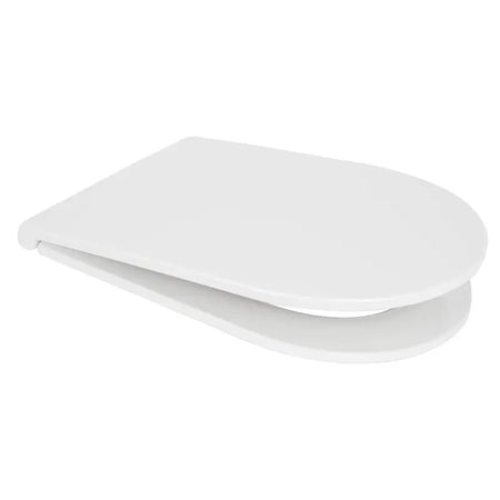 Euro Showers Long D One/D Slim D Shaped Toilet Seat (White) - Brand New Bathrooms