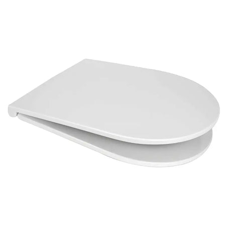 Euro Showers Middle D Style/D Slim D Shaped Toilet Seat (White) - Brand New Bathrooms