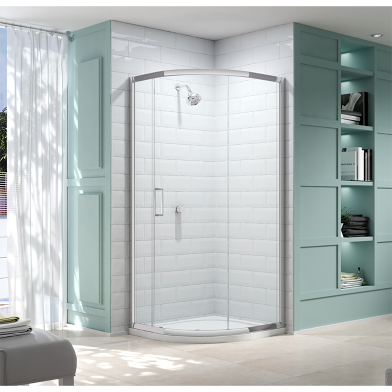 Merlyn 8 Series | 1 Door Quadrant (1 size, Chrome) - Brand New Bathrooms
