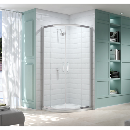 Merlyn 8 Series | 2 Door Quadrant (3 sizes, Chrome) - Brand New Bathrooms