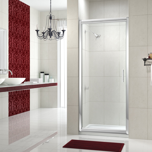 Merlyn 8 Series | Infold Shower Door (5 sizes, Chrome)