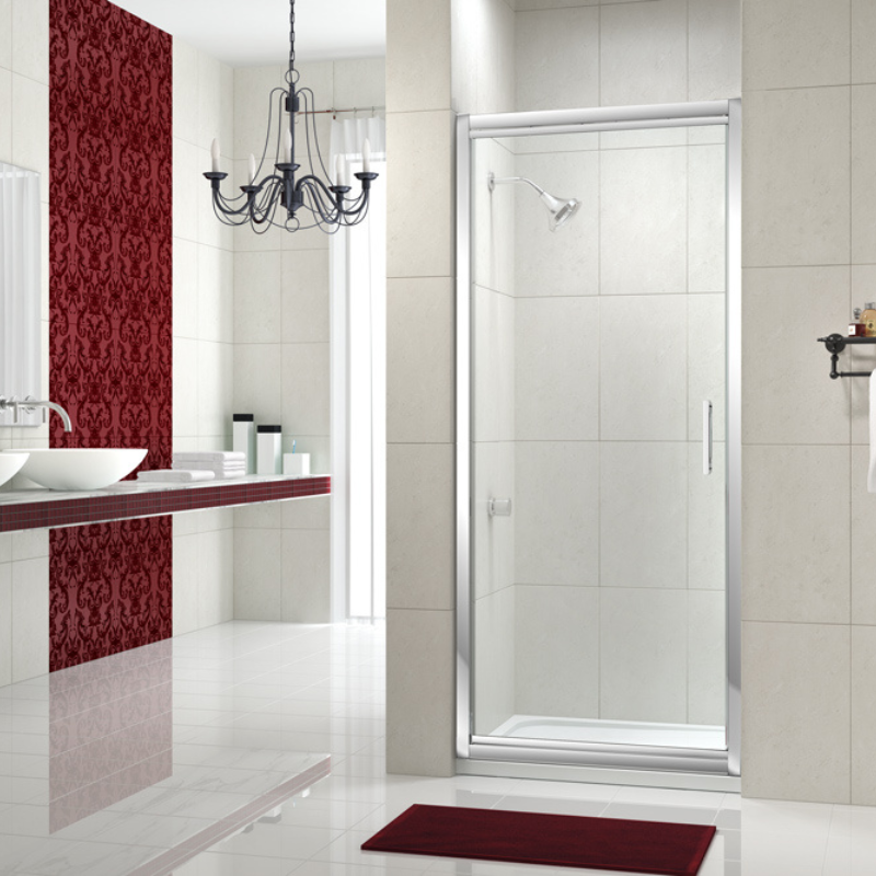 Merlyn 8 Series | Infold Shower Door (5 sizes, Chrome)