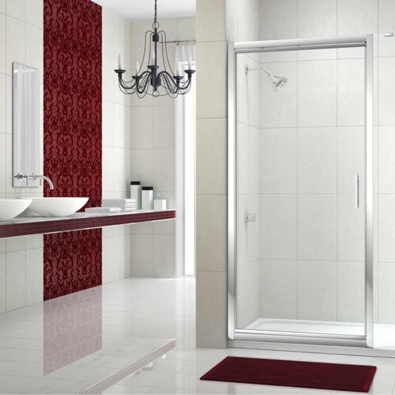 Merlyn 8 Series | Infold Door and Inline Panel (9 sizes, Chrome)