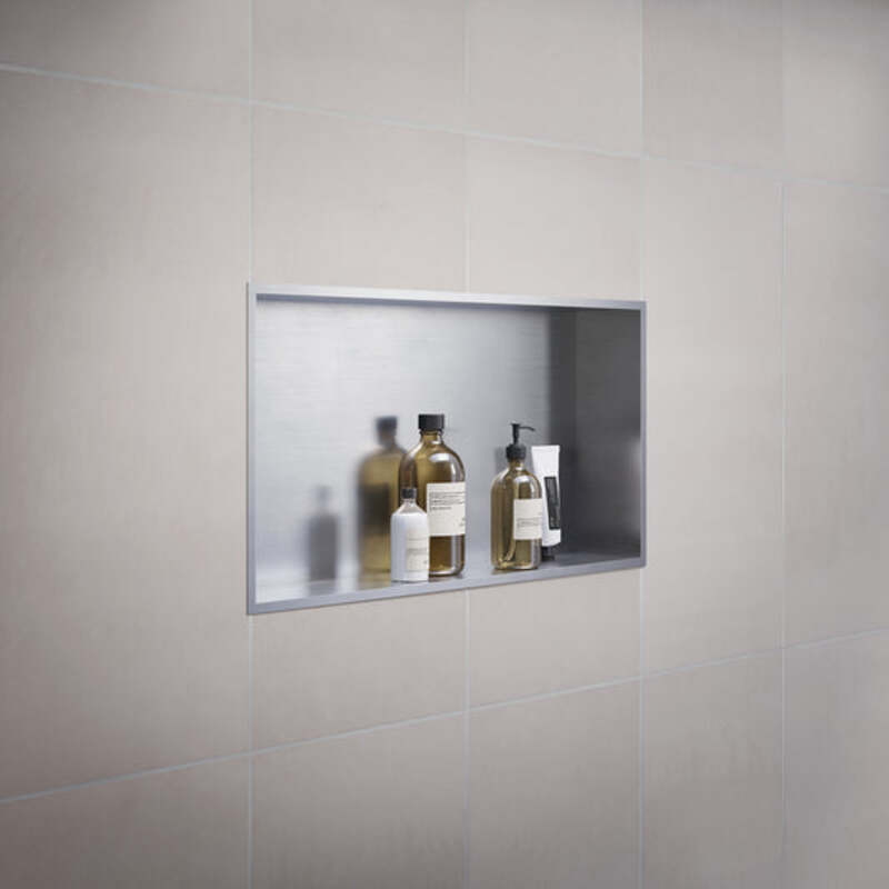 Smedbo Sideline Shower Wall Niche (2 sizes, 2 colours) - Brand New Bathrooms