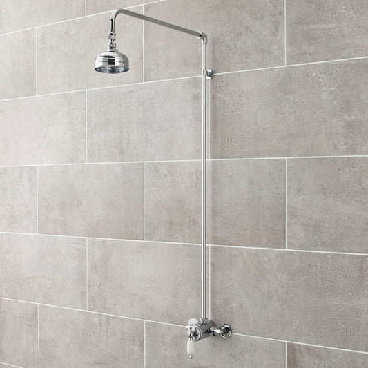 Nuie Rigid Riser Shower Kit (1 size, Chrome) - Brand New Bathrooms