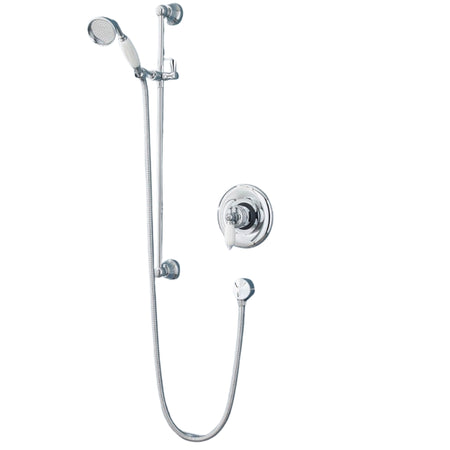 Nuie Traditional Slider Rail Kit (1 size, Chrome) - Brand New Bathrooms