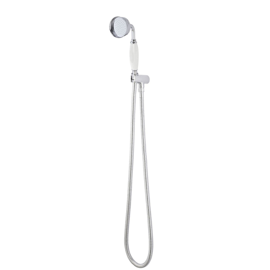 Old London Traditional Wall Mounted Hand Shower Set (Chrome/White)