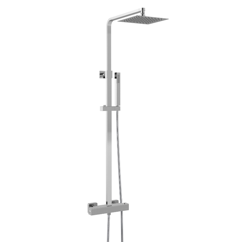 Hudson Reed Multi Option Shower Kits Round Brass Thermostatic Bar Valve & Shower Kit  (2 styles, Chrome) - Brand New Bathrooms