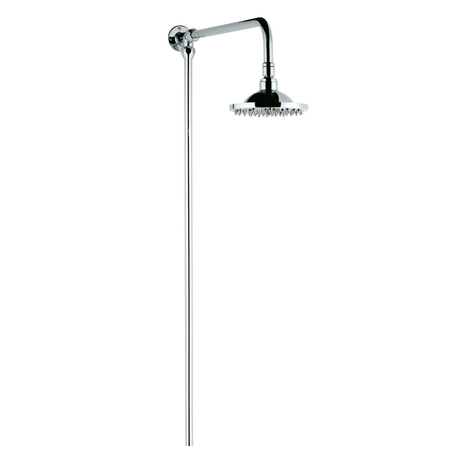 Hudson Reed Shower Kits Rigid Riser Kit - Chrome / White - Brand New Bathrooms